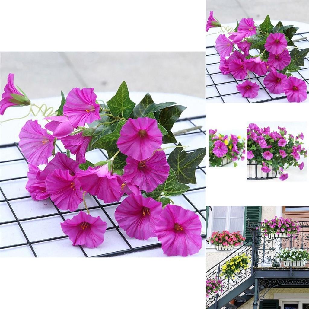 Artificial 35cm Morning Glory Flower Silk Petunia Vine Wall Home Decor