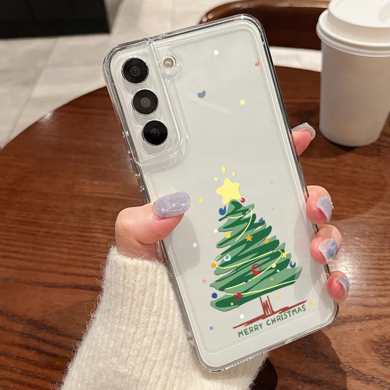Santa Claus Printing Case For Samsung Galaxy S25 S24 S22 Ultra S23 S24 FE A17 A56 A16 A36 A26 A55 A15 A25 A54 5G Clear Soft TPU Phone Cover