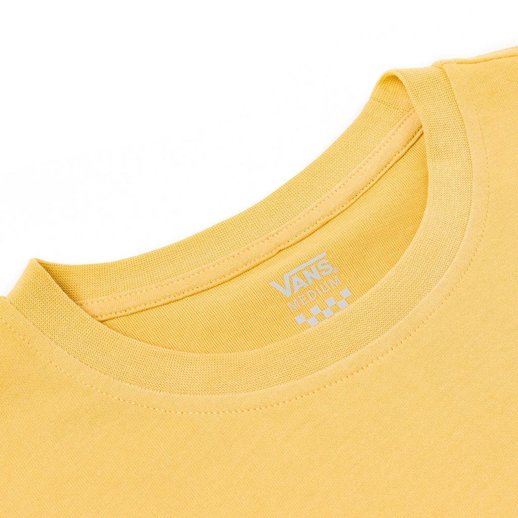 Vans Simple Round Neck Pullover Short Sleeve T-Shirt Women tops Ginger-Yellow VN000NNPOC2
