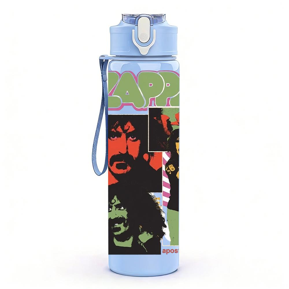 1PC Colorful Retro Street Graffiti Print 750ml Portable Sports Water Bottle Leakproof Travel Gym Drink Cup