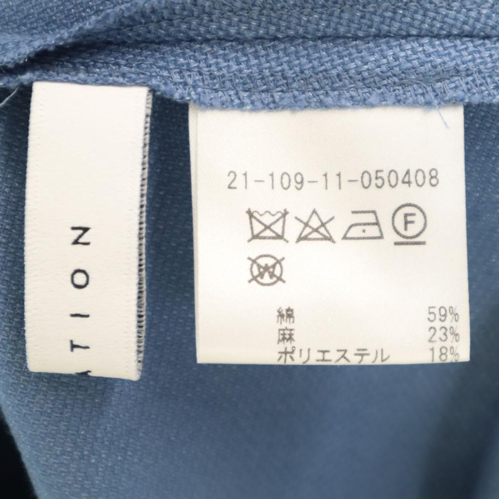 Unused ESTNATION Made In Japan Linen Blend No Sleeve ZIP Pocket One Piece Women Used