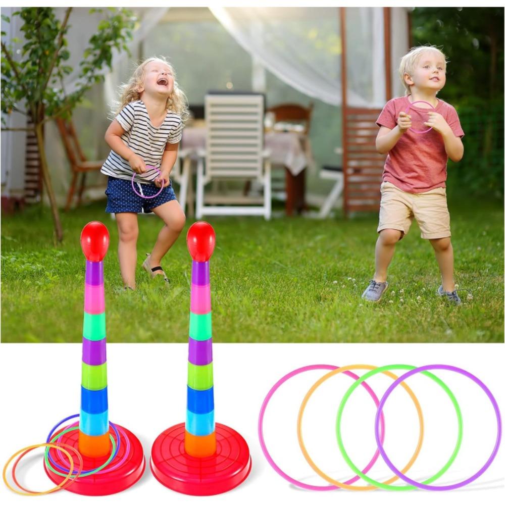 Early Education Throw Circle Game Interactive Hoop Ring Toss Toys New Ferrule Stacked Toys  Gifts