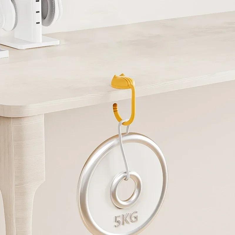 Kawaii Katzen Taschenaufhänger Verstellbare Taschenhaken Tischseite Handtaschenhalter Reise-Taschenaufbewahrungshalter Schreibtisch-Organizer für Zuhause und Büro