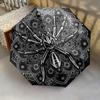 1 PC Automatic Folding Umbrella - Cartoon Pattern, Portable & Foldable Design with 8 Ribs, Christmas Birthday Gifts