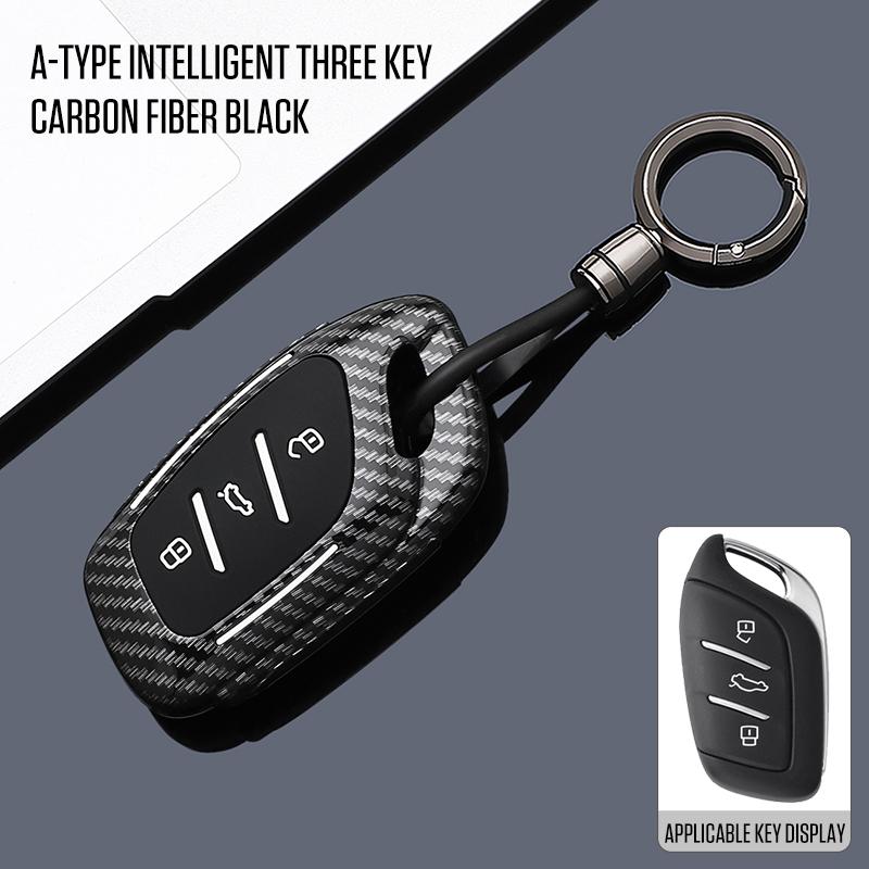 3 Button Carbon Style Abs Car Key Case Cover Fob For Mg 4 Mg4 Ev Mg Hs Gt Zs Ev Zx Mg5 Mg6 For Roewe Rx3 Rx5 Rx8 Erx5 I6 I5