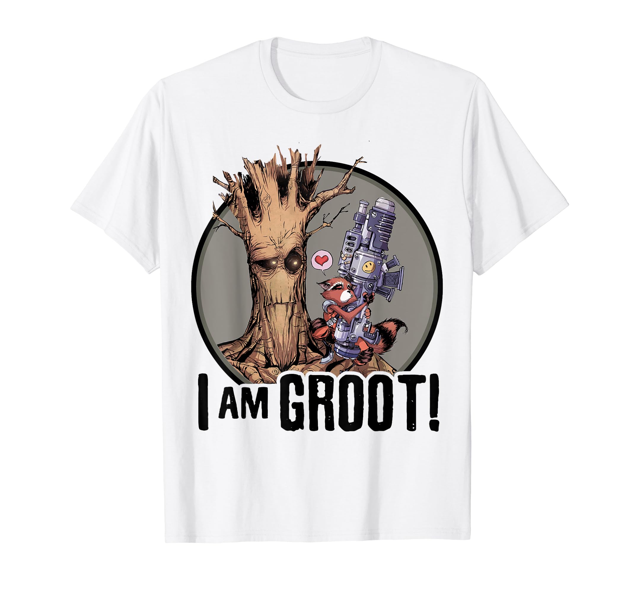 

Marvel Guardians of the Galaxy Groot & Rocket Retro Comic T-Shirt