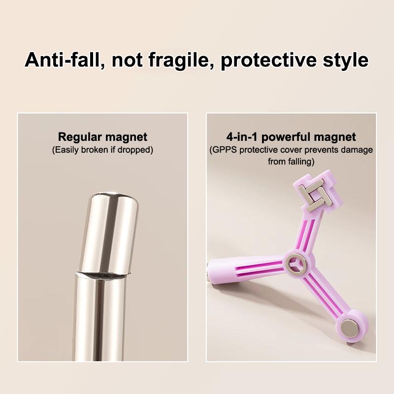 4 In 1 Multifunctional Five-Pointed Star Cat Eye Nail Art Magnetic Stick Suitable For Uv/Led Gel Nail Polish Magnet Strong