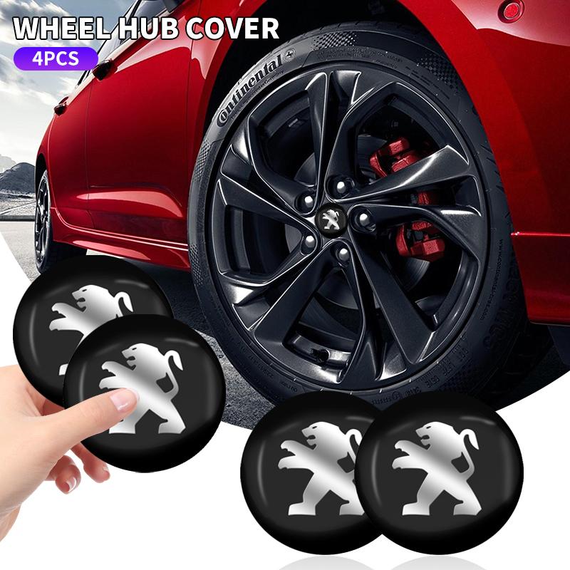 4pcs 56mm Car Wheel Center Hub Cap Rim Cover Emblem Stickers For Peugeot 206 207 208 306 307 308 508 106 107 108 2008 3008 5008