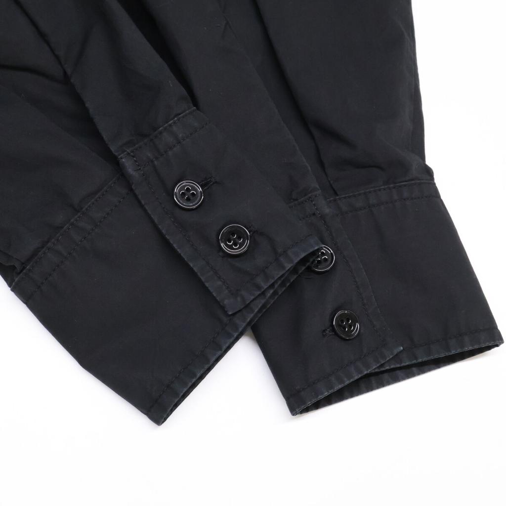 MM6 S32DL0261 20AW Black Shirred Color Blouse Tops S blackUsed