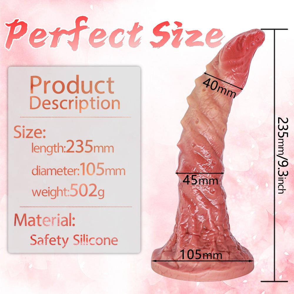 Realistic Silicone Anal Plug & Stretcher - Ultra Soft, Flexible Dildo for Sensual Play & Beginners, Easy To Clean, Body-Safe Adult Toy for Couples