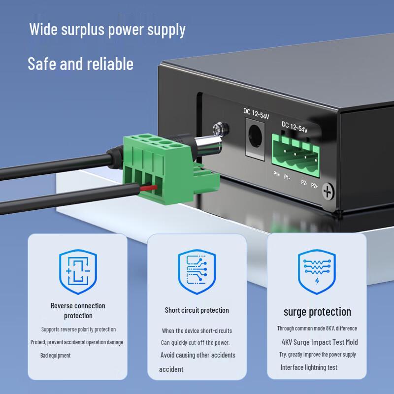 Aidikon 5-Port 100Mbps Industrial Ethernet Switch