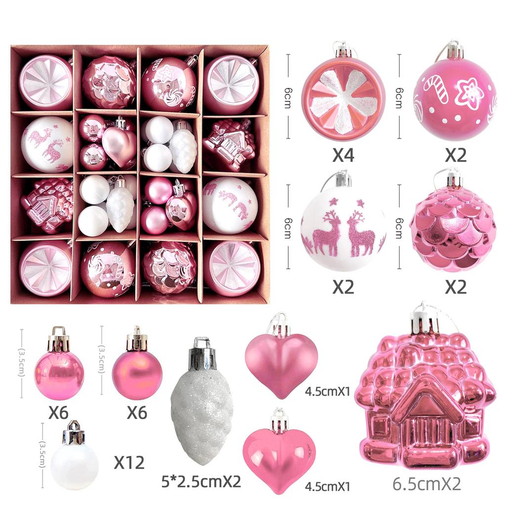 1 Set Hanging Christmas Balls Decorations Xmas Tree Ornament 2025 Christmas Decoration for Home New Year Gift Navidad Decors