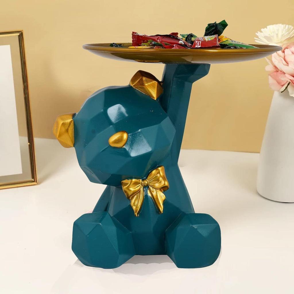Cool Dog Showpiece Platter Dog Showpiece for Home Decor Showpiece | Kitchen Decorative Item (Multicolor)