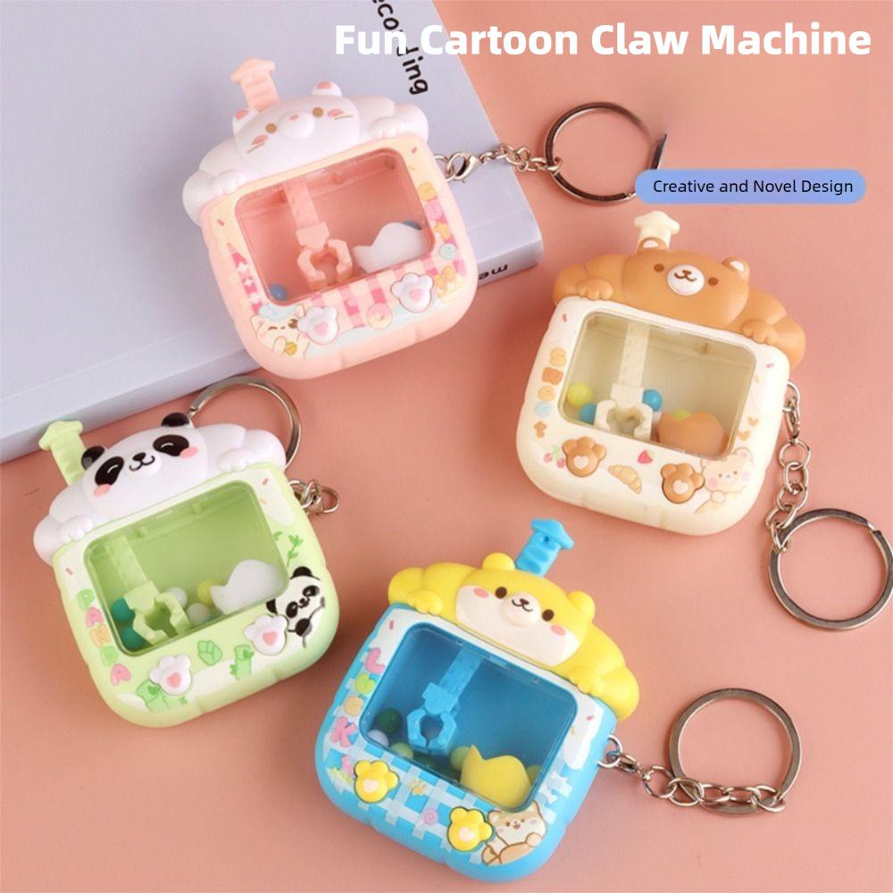Household Doll Machine Keychain Ball Catching Machine Children's Toy  Mobilephone Accessory