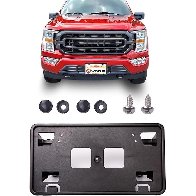 Front Bumper License Plate Bracket Holder For    Ford F-150 F150 F 150 Replacement For ML3Z-17A385-BB FO1068187,(May Not Fully Fit Your Model. See