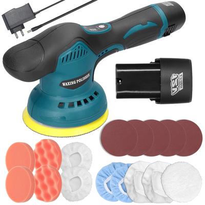 Cordless Eccentric Car Polisher 8 Gears of Speeds Adjustable Electric Auto Polishing Machine