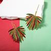 Leaf-Shaped Christmas Ear Hooks - Trendy, Versatile Fashion Design