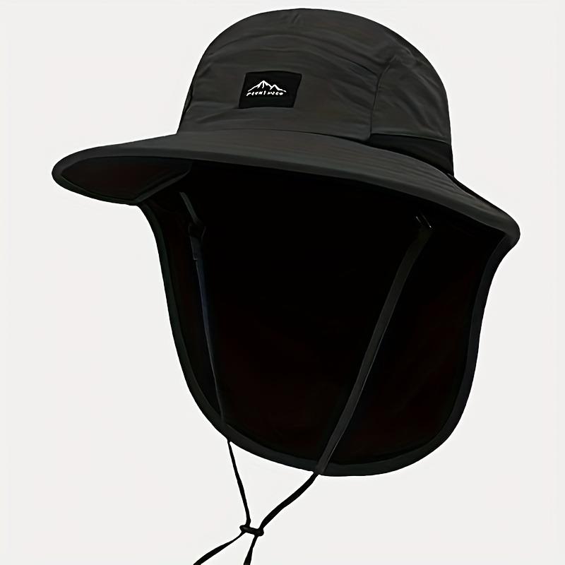 Unisex Mesh Breathable Bucket Hat with Neck Flap Wide Brim Summer Sun Protection Cap for Fishing Hiking