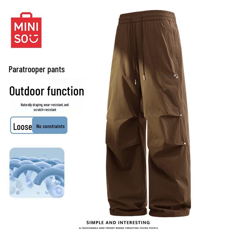 MINISO Men's Parachute Style Casual Pants