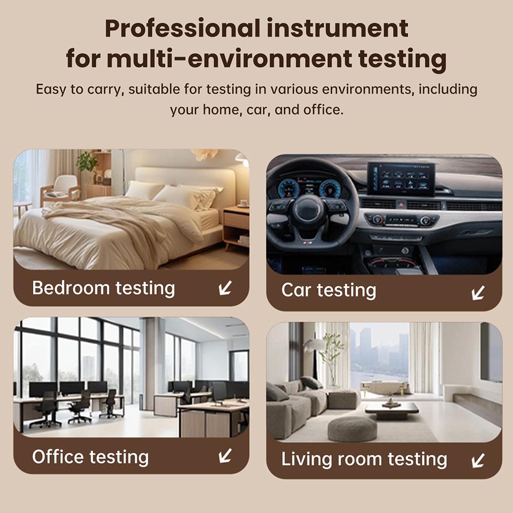 Tuya WiFi 10-in-1 Air Quality Monitor, CO₂ Monitor, Formaldehyde Detector, Temperature and Humidity Meter