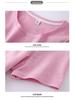 Women's Pure Cotton Three-Quarter Sleeve Slim Fit Mock Neck T-Shirt for Spring and Autumn 2022