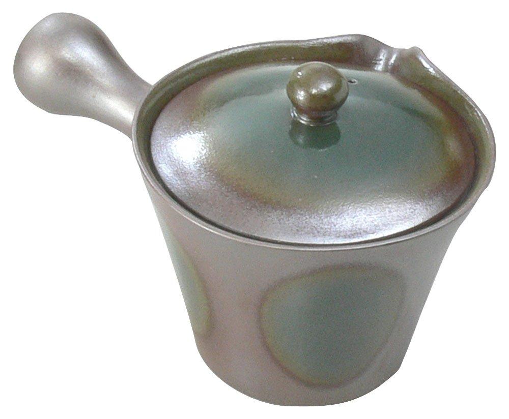 

Banko ware size with a strainer for easy disposal of tea brown x width to handle x width to x x 13 cm teapot, 2, leaves, Oribe-style, 0977-1230,