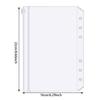 15PCS Waterproof PVC Binding Bag A5 A6 6-hole Zipper Binding Bag Cash Budget Envelope Loose Leaf Bag Used For Binding Notebooks