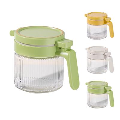 Glass Condiment Spice Jars 300 Ml Condiment Jar Spice Container With Sealed Lids Clear Glass Condiment Canisters For Kitchen