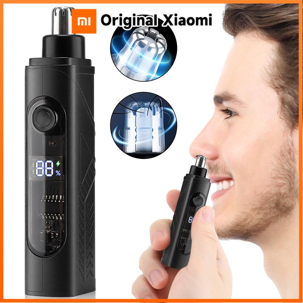 Xiaomi Mini Electric Nose Hair Trimmer Rechargeable Ear and Nose Hair Shaving Clipper Painless Facial Hair Trimmer Wet and Dry Haircut