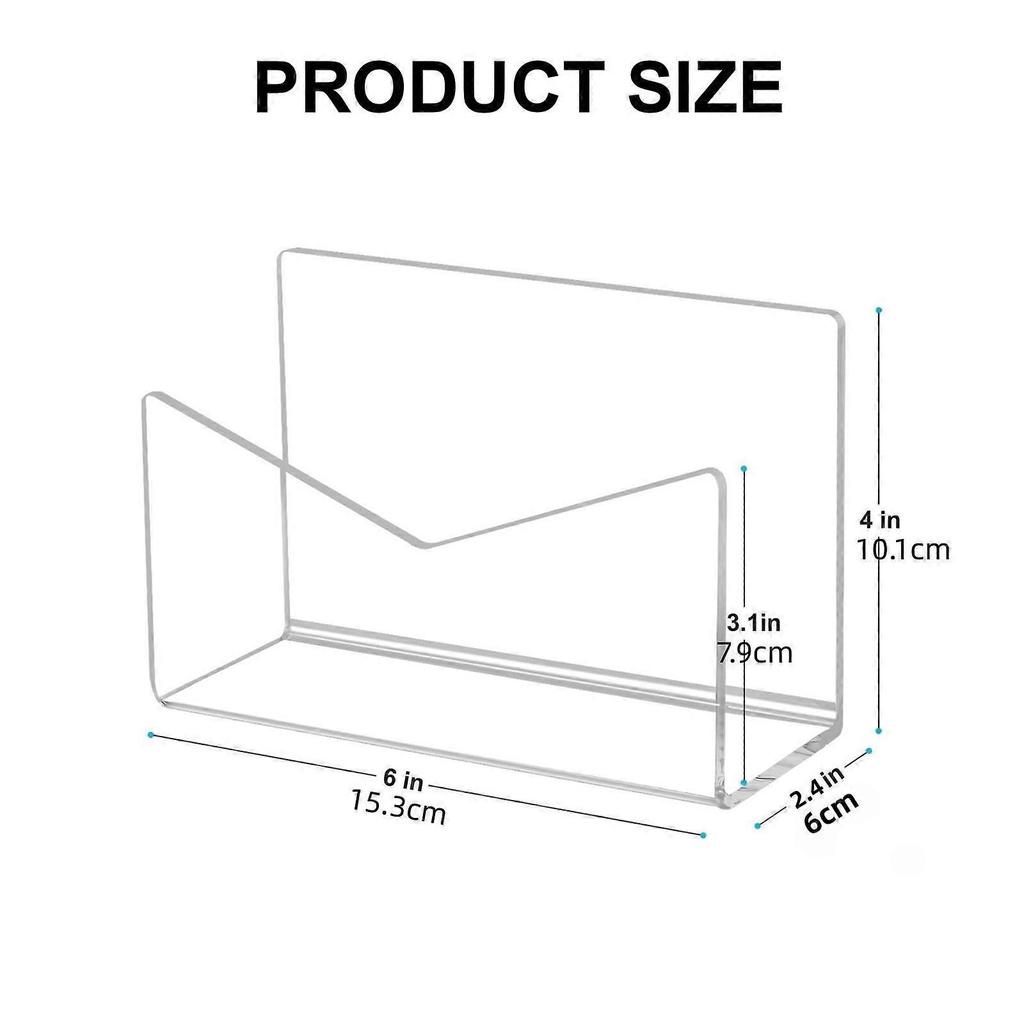 Acrylic Mail Sorter for Desk Organization Stable Desk Acrylic Letter Sorter Mail Organizers Countertop Stationery Holder
