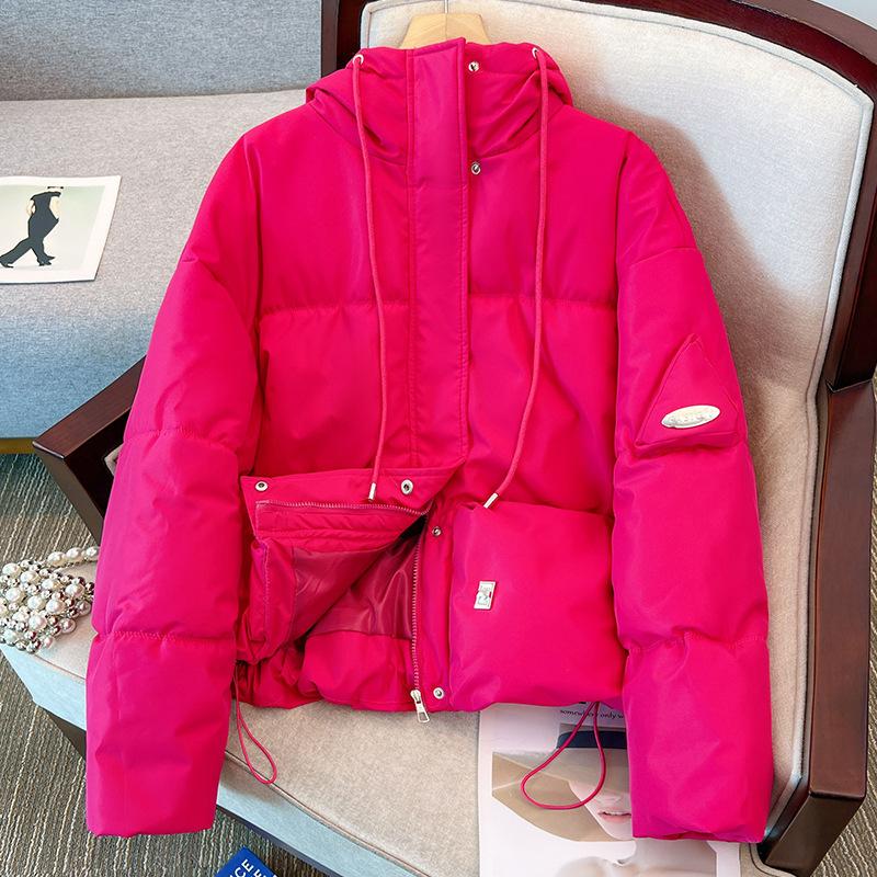 Small Cotton-padded Women's Winter Short Cotton-padded Women's Hooded Loose Women's Cotton-padded Jacket