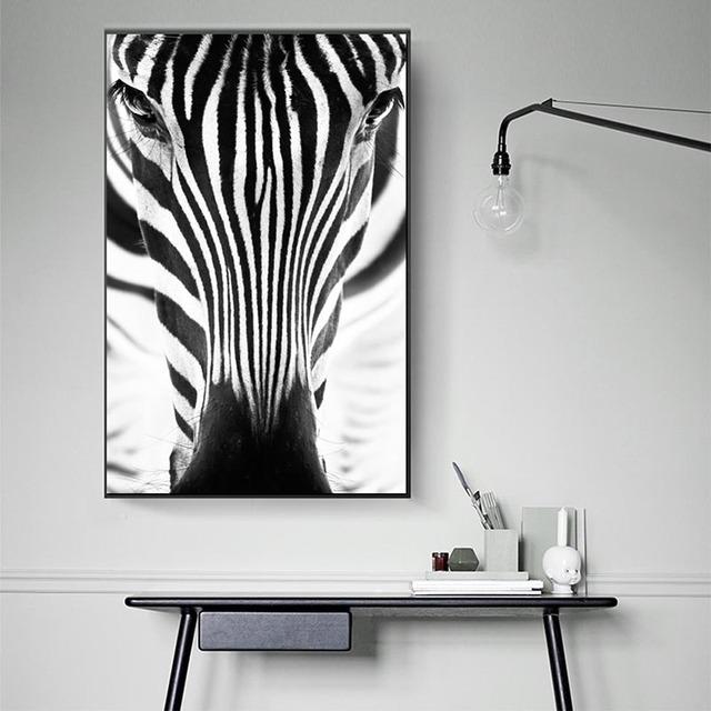 

Минимализм Животное Зебра Абстрактная Картина на Холсте Плакаты и Принты Современного Искусства Картины для Гостиной Домашнего Настенного Декора Без Рамки 21cm×30cm NoFrame