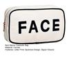 Large Capacity Cosmetic Bag Letter Print Handheld Cleansing Bag Lotion Eye Shadow Brushes Storage Bag