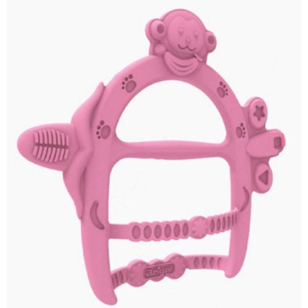Anjou 15 Bracelet Teether Monkey, 1-6 Months, Pink, 1 Piece, Korean Baby Products