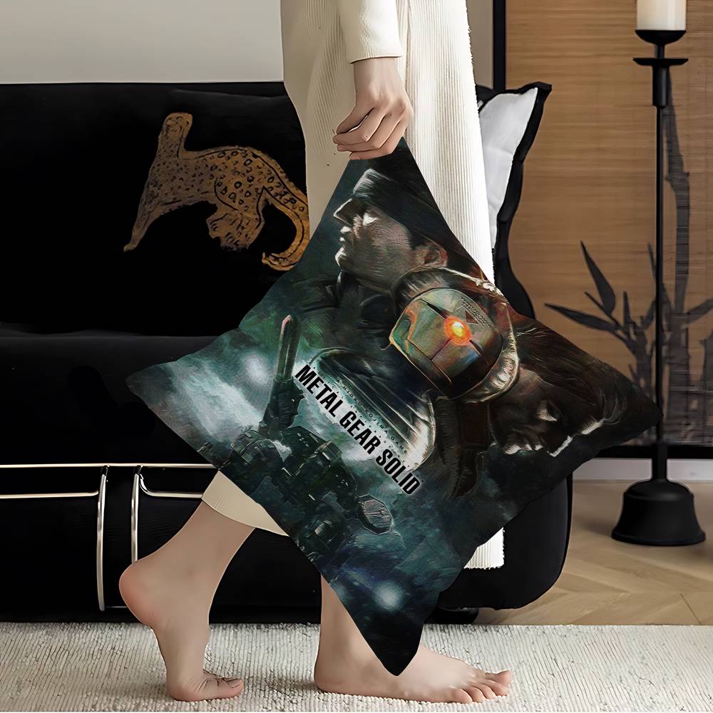 

Metal Gear Solid Decorative Room Aesthetics Pillow Case Home Decor Bedroom Sofa Bed Couch Pillow Cover 45x45 12x12Inch