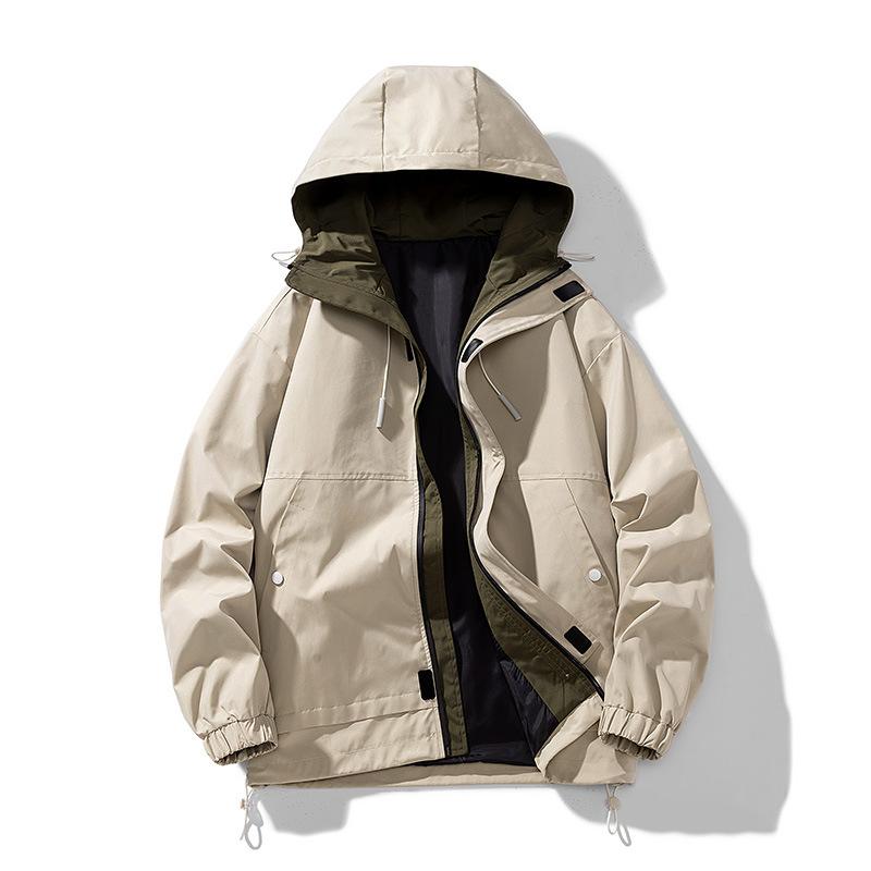 New Solid Color Jacket for Men and Women, Hooded and Loose Korean Fashion Couple Jacket