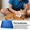 Cat Dog Pool Folding Swimming Pool PVC Small Pet Bathtub Non-inflatable Dog Paddling Pool Pet Funny Supplies 50*50cm