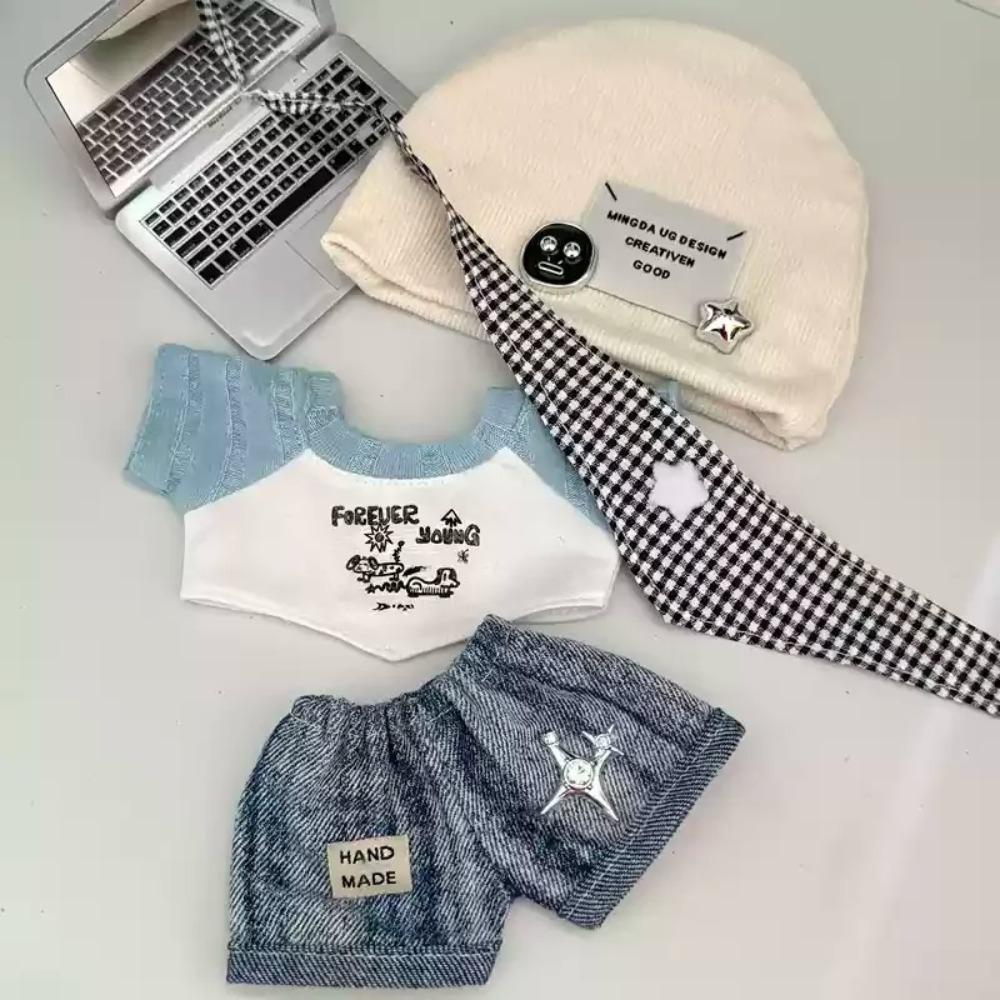Only Clothes 20cm Doll Clothes Cotton Doll Blind Box Plush Doll Clothing Wow Cool Wakuku Doll Clothes Multiple Styles Set
