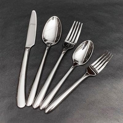Thickened 410 Stainless Steel Knife, Fork and Spoon Home Restaurant Western Steak Knife and Fork Tea Spoon Tea Fork Tableware Se