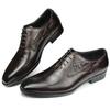 Fashion Comfortable Business Leather Shoes For Men Handcrafted Formal Oxfords Authenic Black Brown Lace-up Dress Office Trendy Footwear