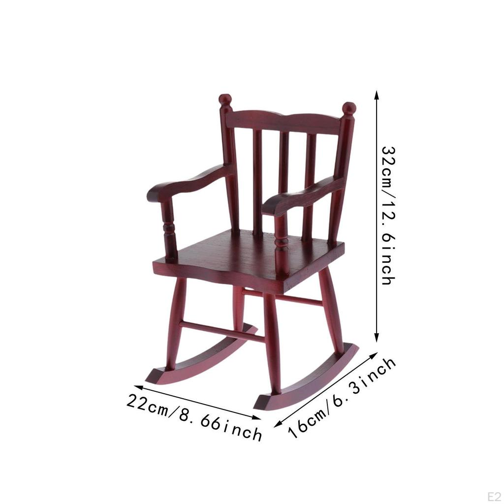 BJD Wooden Doll Furniture Scene Model, Model Toy ,Miniature Dollhouse Baby Bouncer,