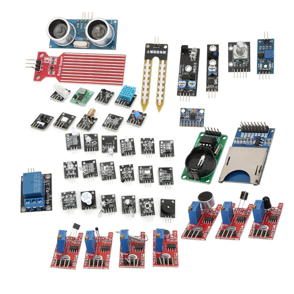 45-teiliges Set Sensormodule Starter Kit Professionelle DIYs Aktualisiertes Entwicklungs-Sensorboard-Set
