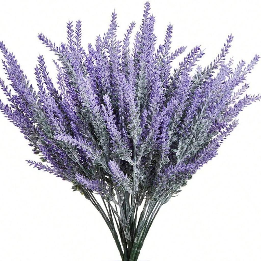 Künstliche Plastikblume Lavendel Mehrfarbig Vasen für Heimdeko Hochzeit Braut Halteblumen Material Haushaltsprodukte