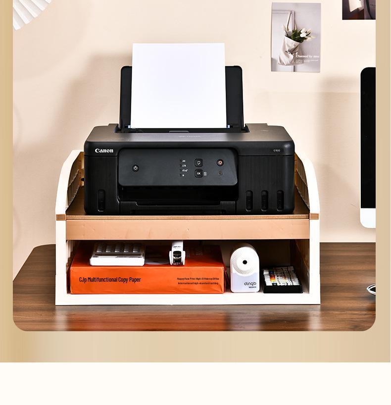 Printer Stand: Multi-Layer Floor Cabinet for Office and Home Use