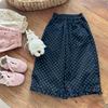 Baby Girls Autumn Pants Bowknot Printed Toddler Girls Trousers Elastic Waist Kids Baby Girls Straight Leg Pant