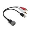 8Pin USB 2 Cinch Stecker Port Kabel Adapter Video Audio Kabel Stecker Ersatz für Nissan Cube 2011‑2012