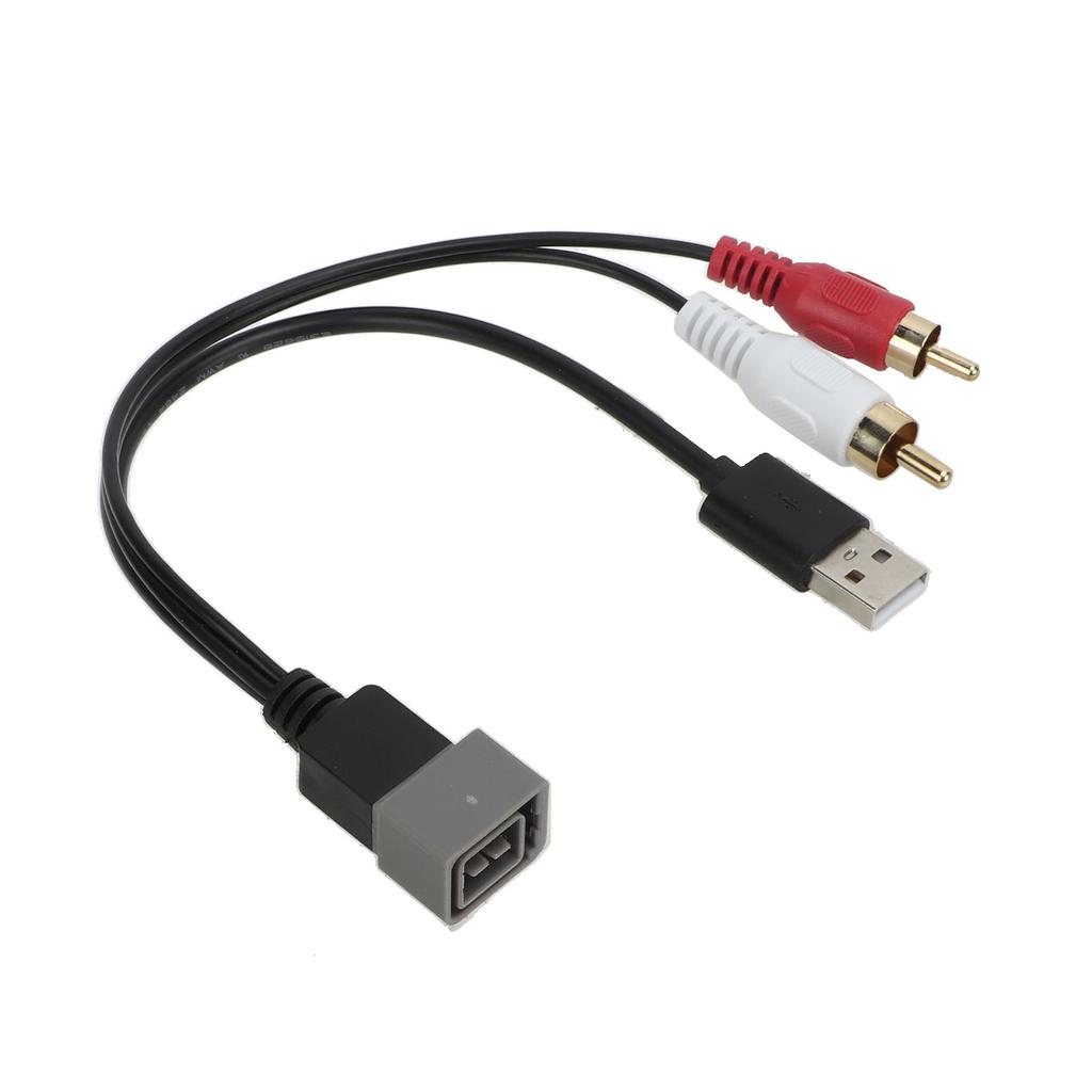 8Pin USB 2 Cinch Stecker Port Kabel Adapter Video Audio Kabel Stecker Ersatz für Nissan Cube 2011‑2012