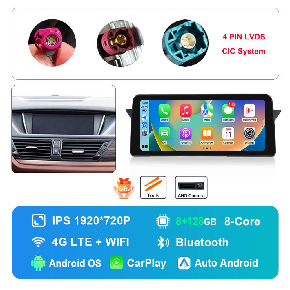 12.3 Inch for BMW X1 E84 2009 -2015 CIC System DSP Stereo GPS HD Touch Screen Android Car Radio Multimedia Player GPS 4G WiFi