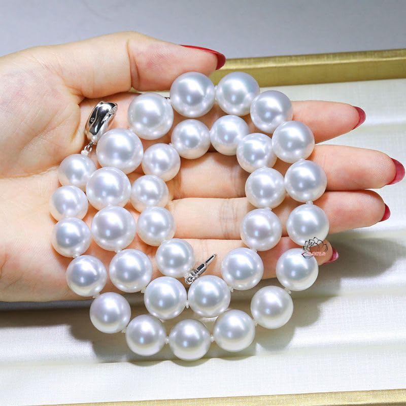 C-Girls Pearl Shop - Accessory Specialty Store - Formal Occasions Necklace - Extra Large Hanadama Pearl 12mm Pearl 50cm White - Gift Wrapping