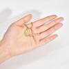 Vnox Cross Oval Virgin Mary Pendant Necklace for Men Women, Gold Plated Stainless Steel Religious Faith Adjustable Necklaces New